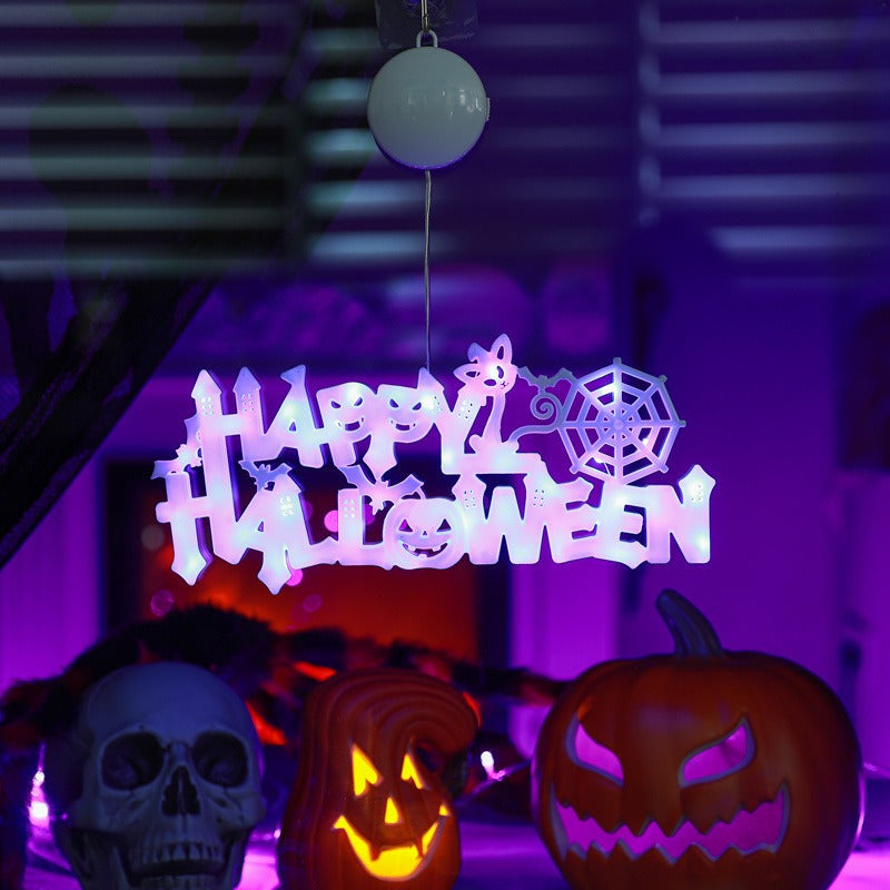 Halloween Hanging Sign - Illuminated Party Decoration