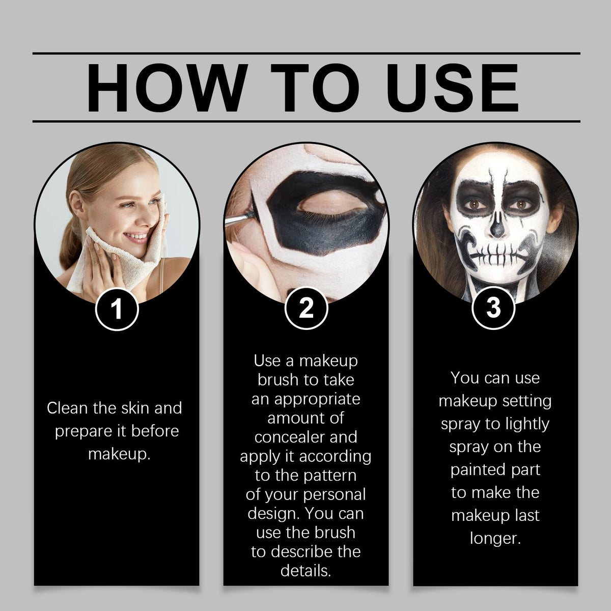 Halloween Face Paint Set for Bold, Long-Lasting Looks