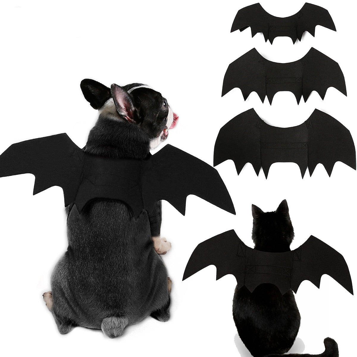 Halloween Dog Bat Wings Costume for Photo-Ready Pets