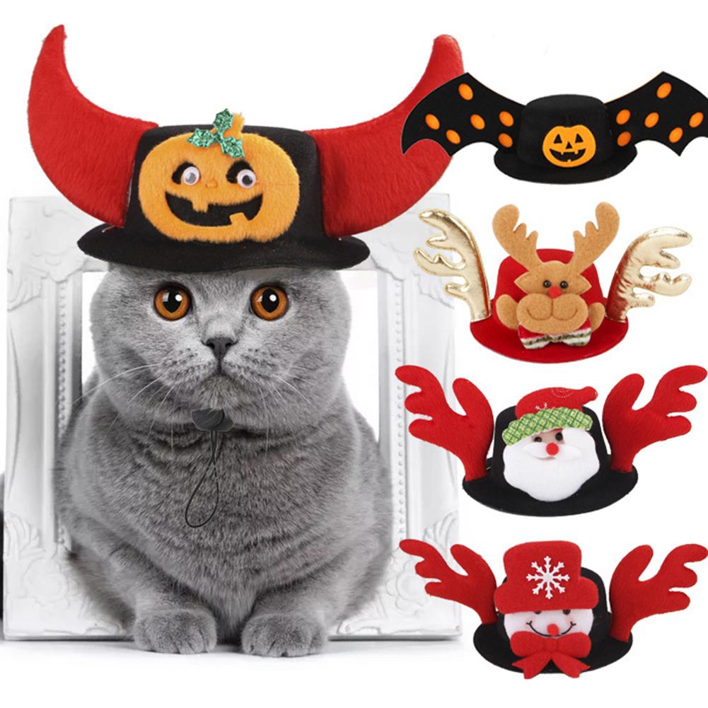 Pet Halloween & Christmas Hats for Festive Holiday Photos