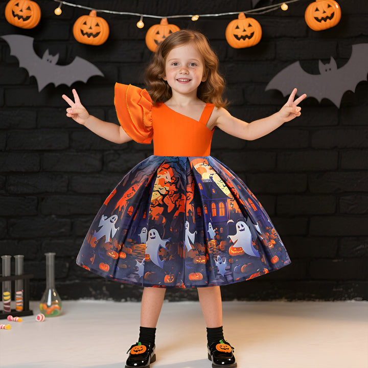 Halloween Princess Dress Costume for Girls | Satin
