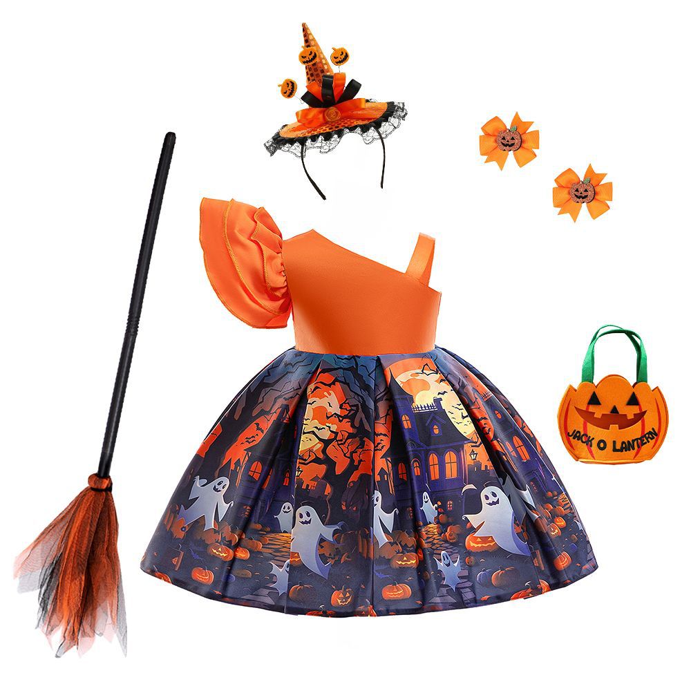 Halloween Princess Dress Costume for Girls | Satin