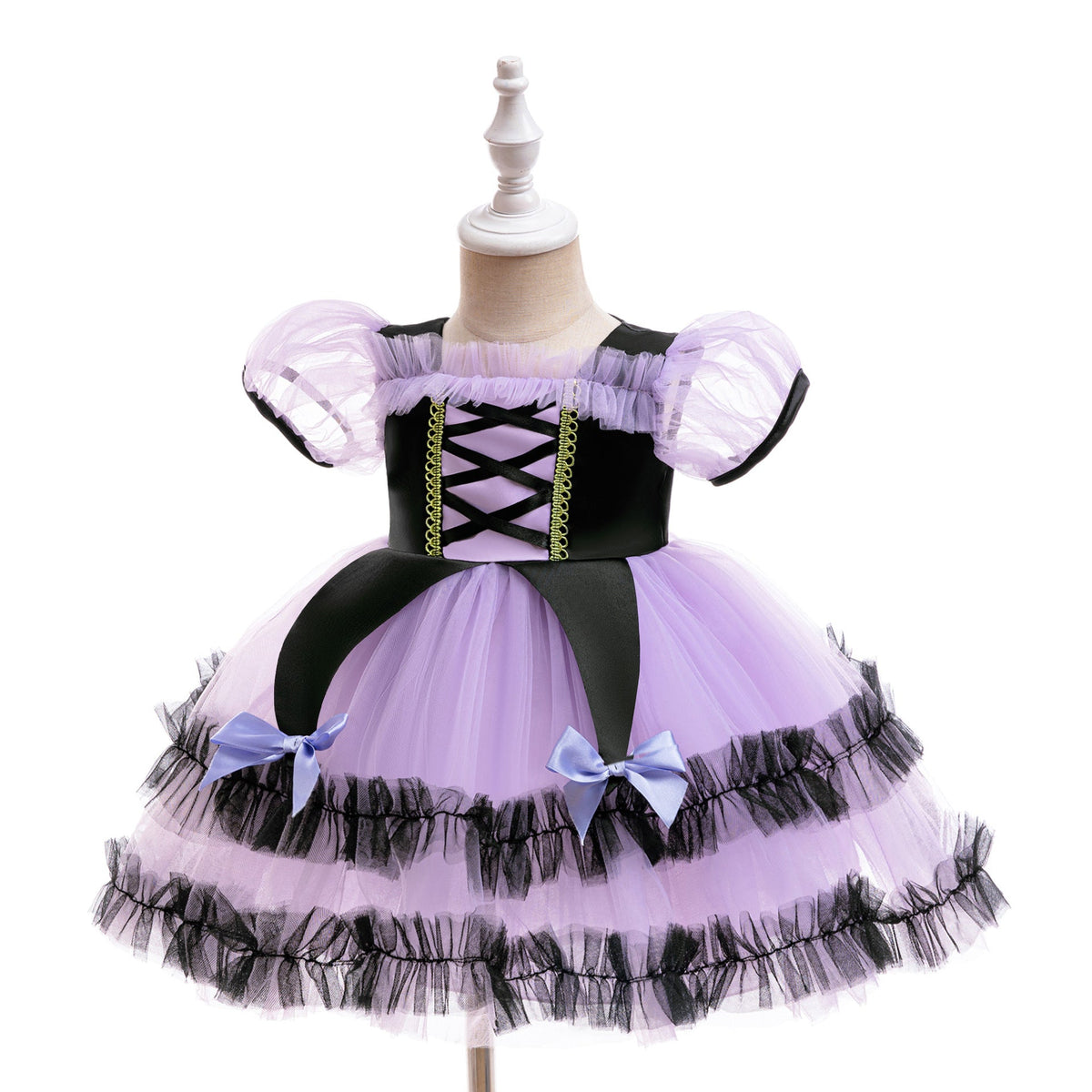 Girls Gothic Princess Dress - Lavender Halloween Gown