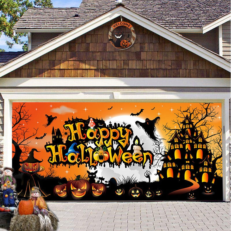 Halloween Garage Door Banner for Instant Haunted Decor