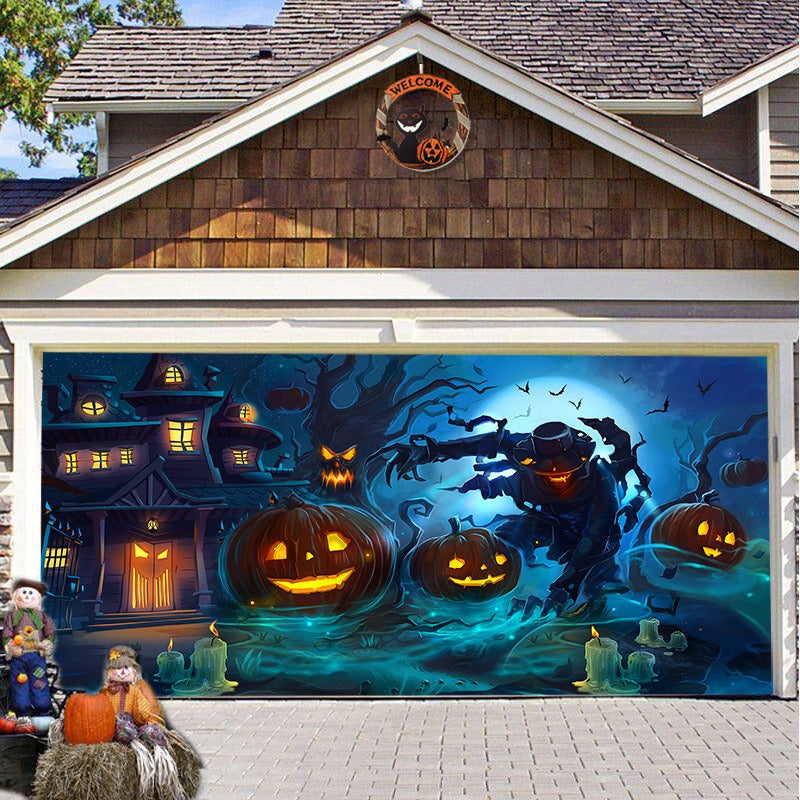 Halloween Garage Door Banner for Instant Haunted Decor