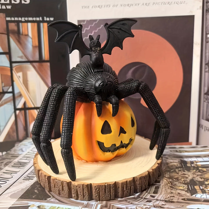 Halloween Pumpkin Spider Decor for Spooky Displays