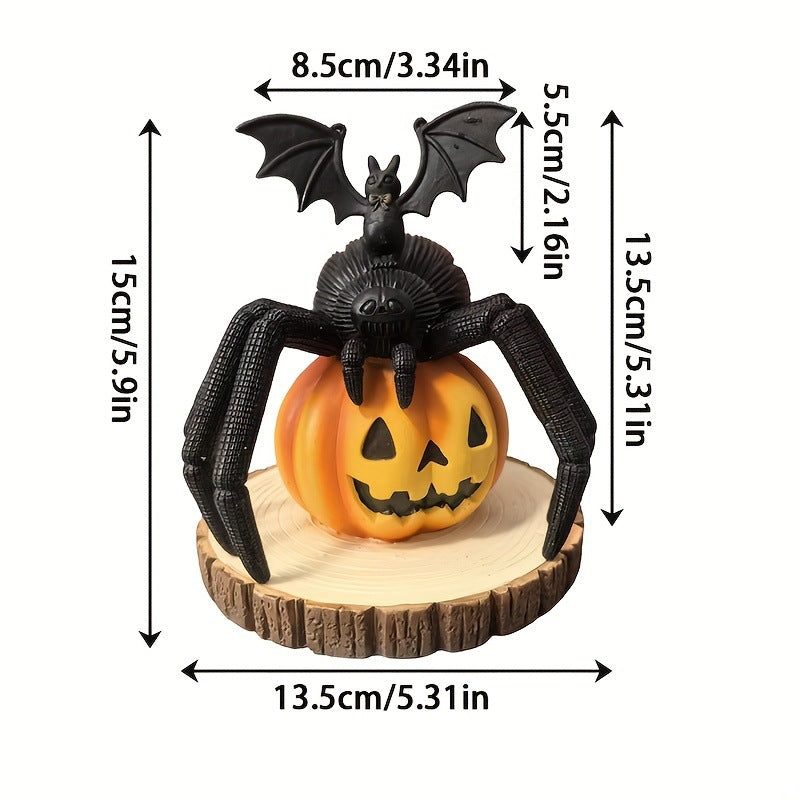 Halloween Pumpkin Spider Decor for Spooky Displays