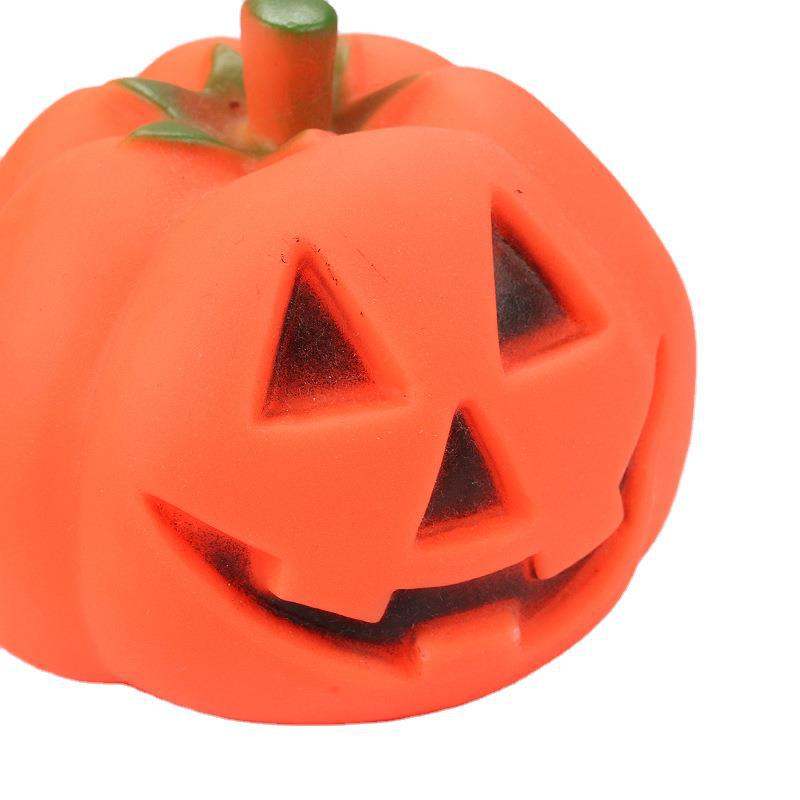 Halloween Pumpkin Dog Toy – Squeaky Chew & Play