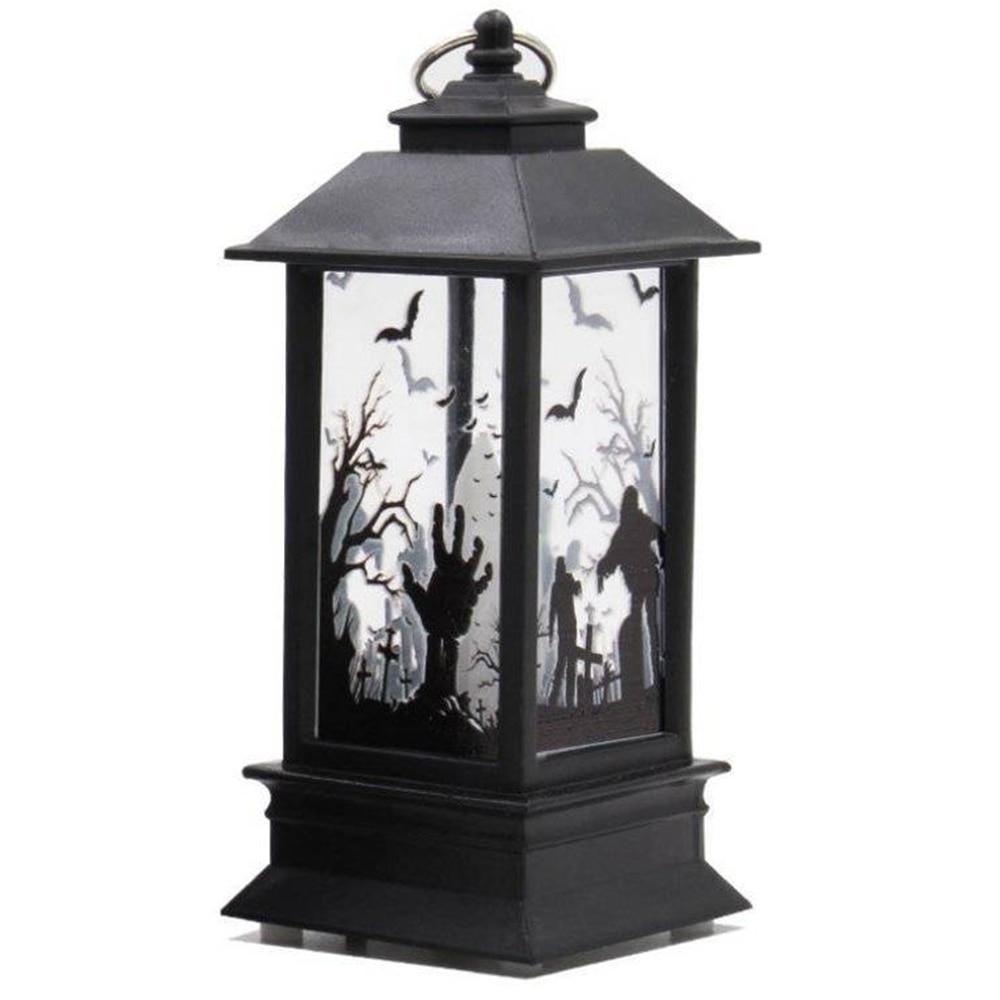 Halloween LED Lantern Light With Artificial Flame Glow