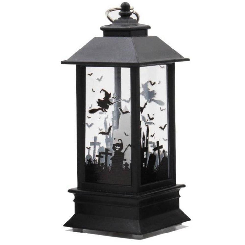 Halloween LED Lantern Light With Artificial Flame Glow