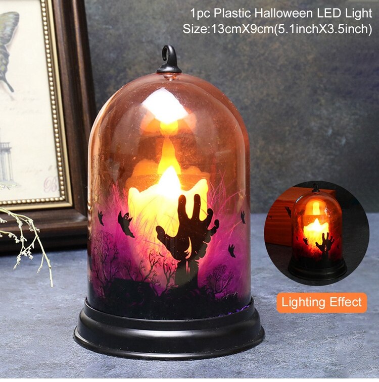 Halloween Retro Lantern With Eerie Multicolor Glow