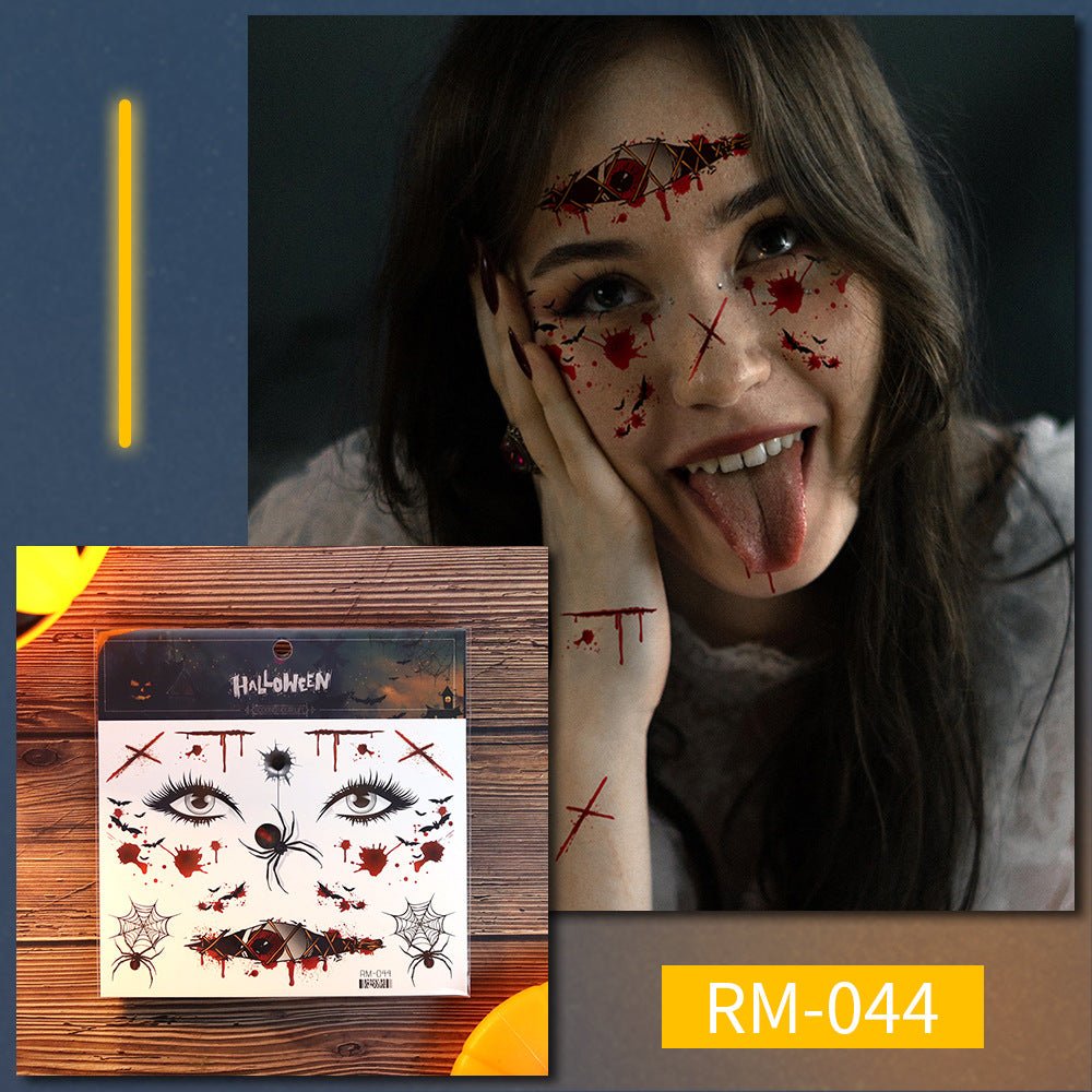 Halloween Fake Wound Face Stickers for Instant Horror
