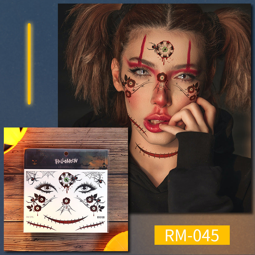 Halloween Fake Wound Face Stickers for Instant Horror