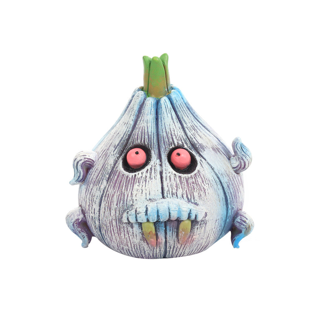 Vampire Garlic Halloween Ornament for Playful Displays