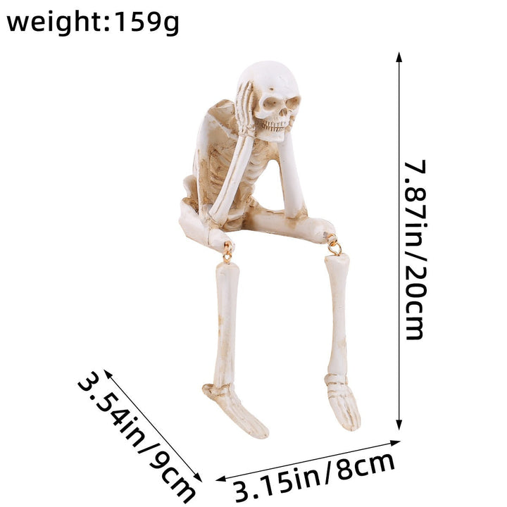 Halloween Skeleton Ornament for Spooky Tabletop Charm