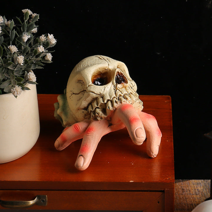 Halloween Skull Hand Ornament for Creepy Table Displays
