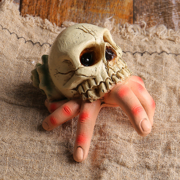 Halloween Skull Hand Ornament for Creepy Table Displays