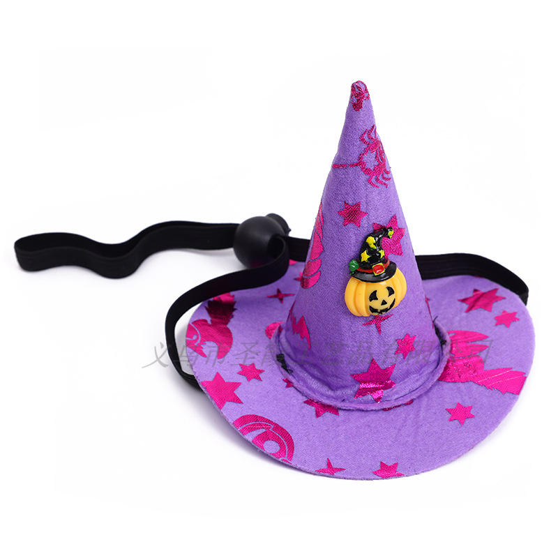 Pet Halloween Witch Hat for Festive Costume Photos