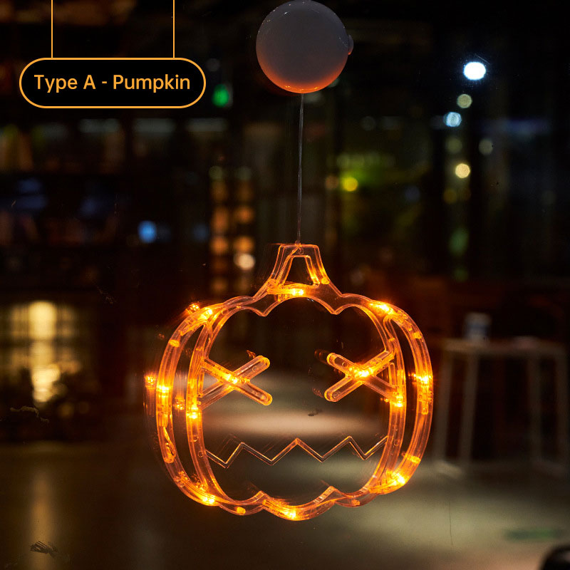Halloween Suction Cup Lights for Glowing Window Décor