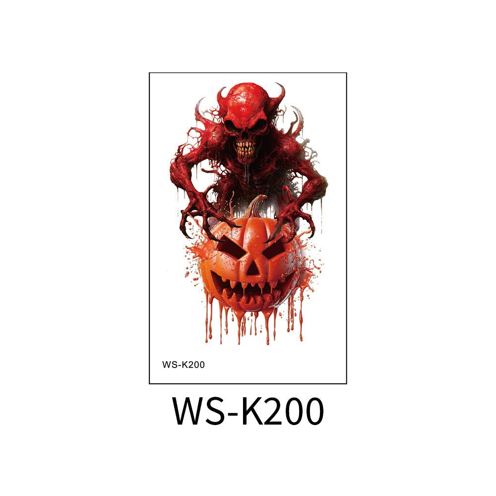 Temporary Horror Tattoo Stickers for Realistic Wounds