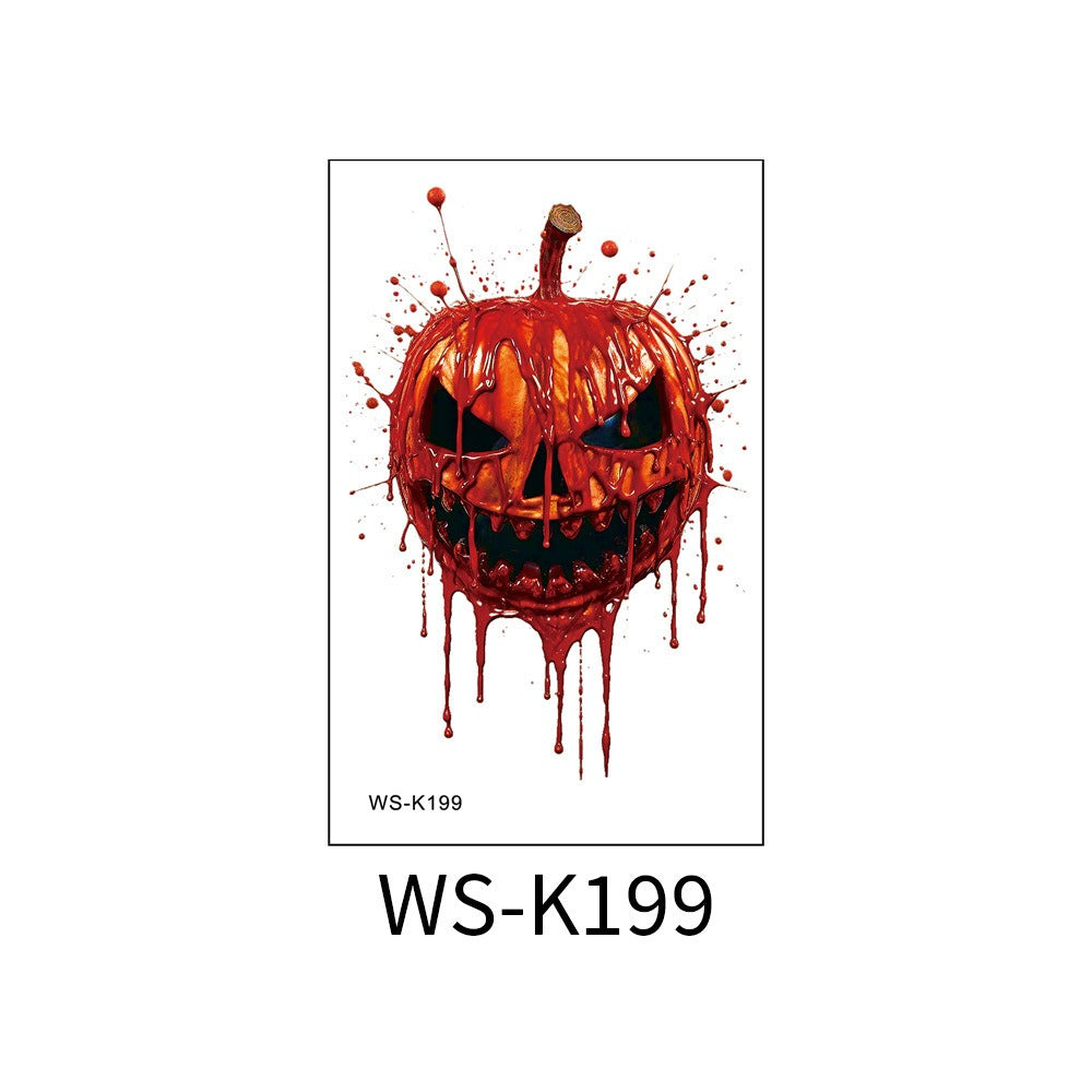 Temporary Horror Tattoo Stickers for Realistic Wounds