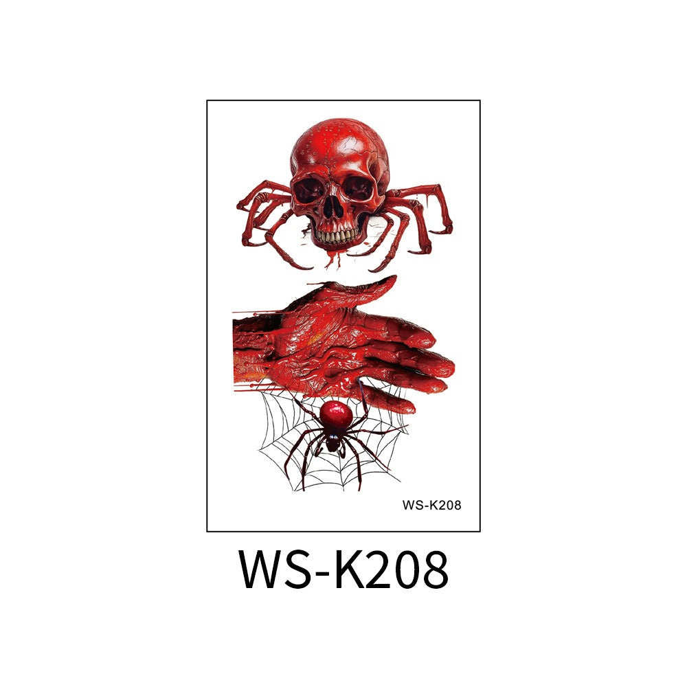 Temporary Horror Tattoo Stickers for Realistic Wounds