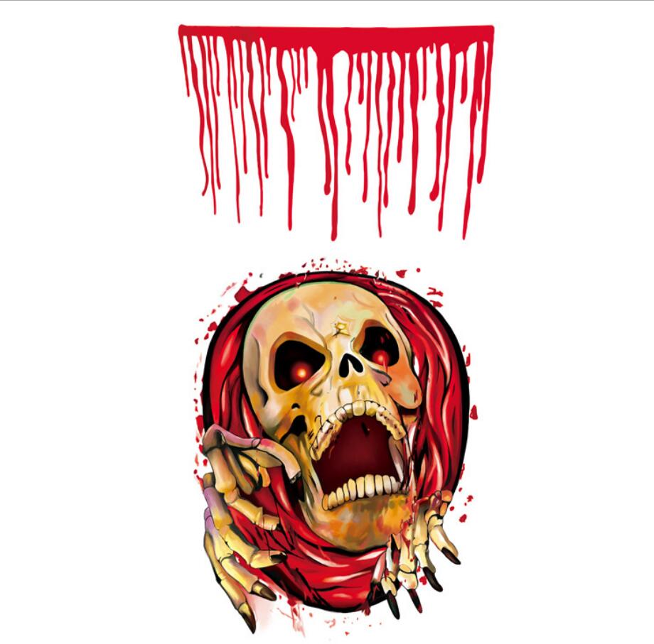 Halloween Toilet Seat Horror Decoration Adhesive Decal