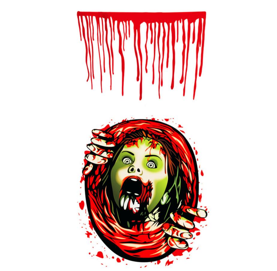 Halloween Toilet Seat Horror Decoration Adhesive Decal