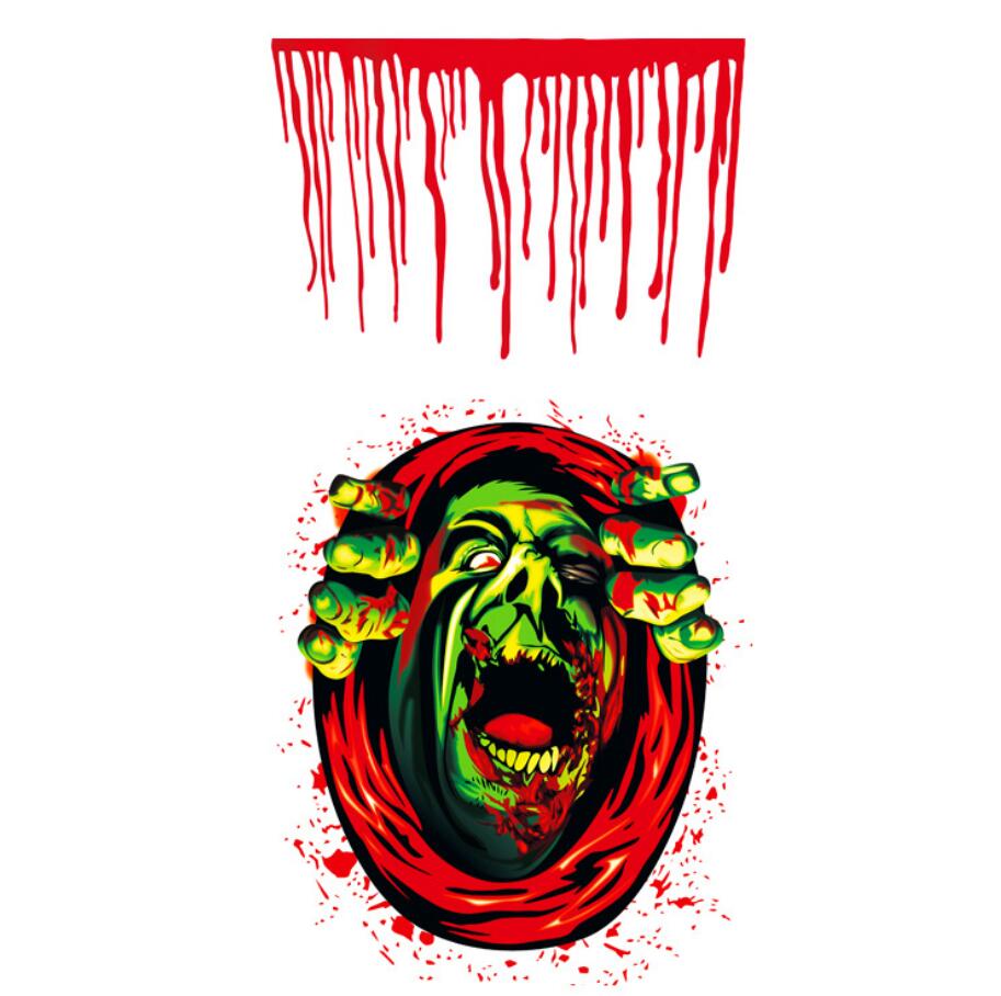 Halloween Toilet Seat Horror Decoration Adhesive Decal