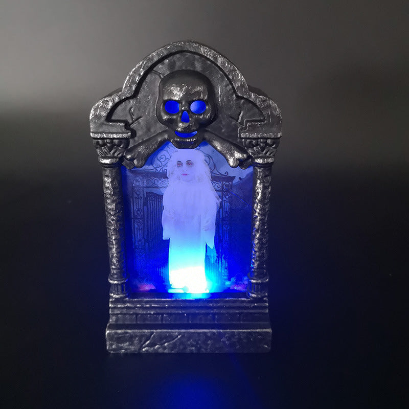 Halloween Tombstone Light for Multicolor Spooky Glow