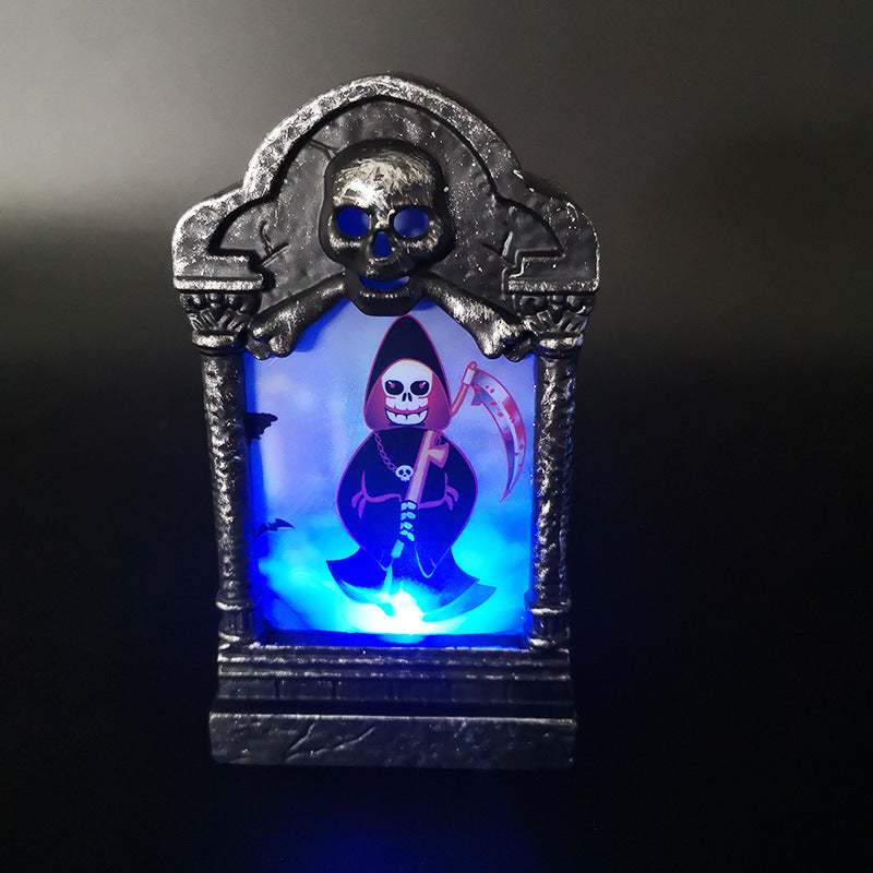 Halloween Tombstone Light for Multicolor Spooky Glow