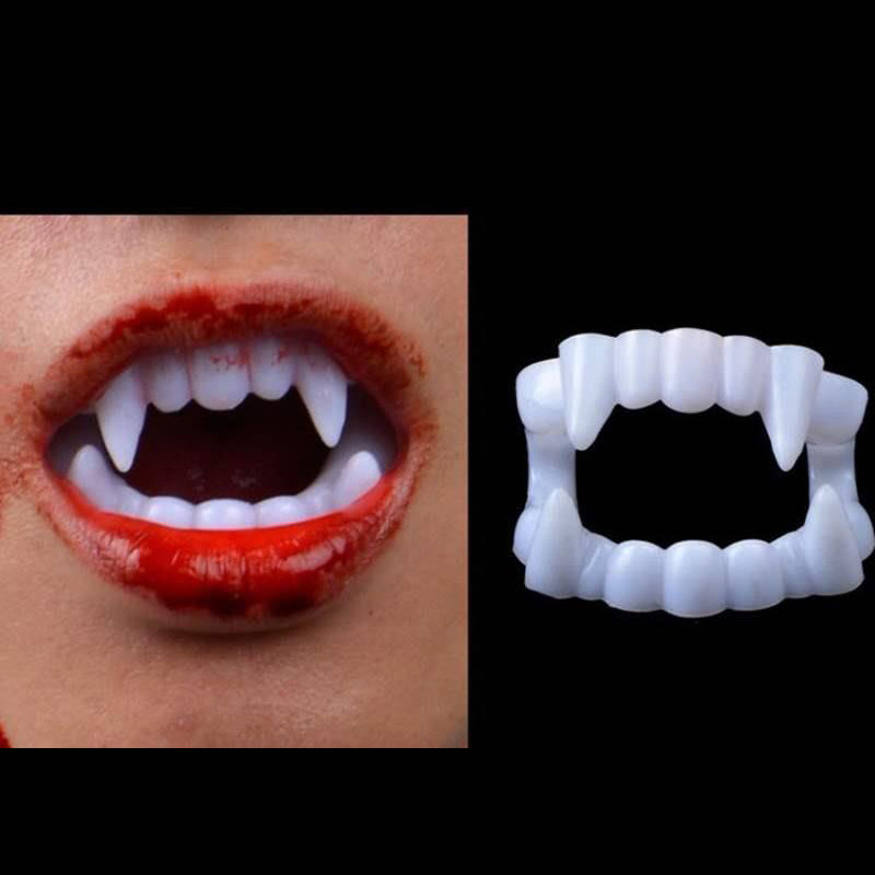 Retractable Vampire Fangs for Halloween Costume Fun