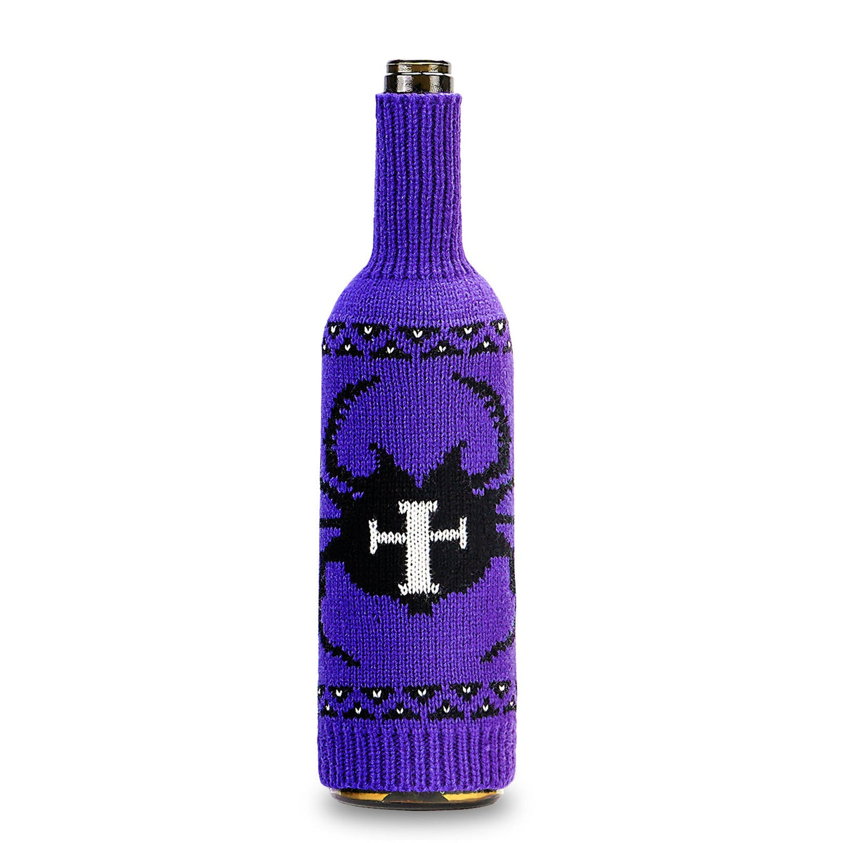 Halloween Wine Bottle Covers for Spooky Party Tables
