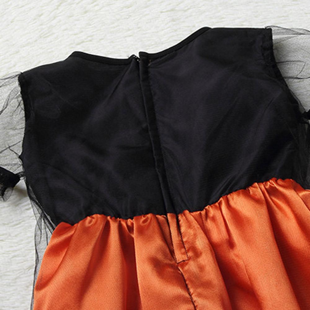 Children's Halloween Witch Costume Dress with Hat