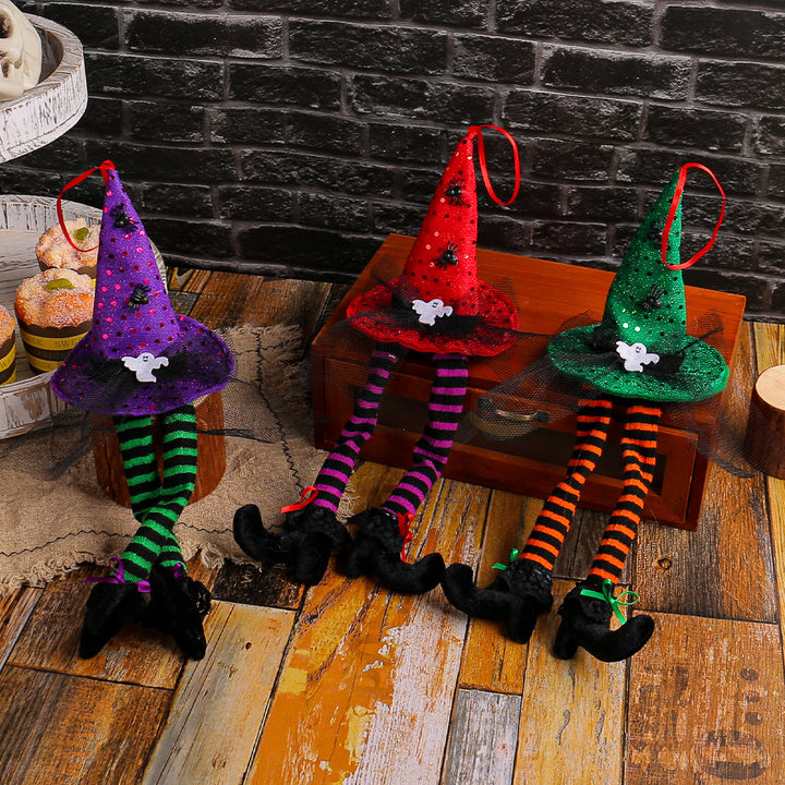 Halloween Witch Hat Decorations – 3-Piece Display