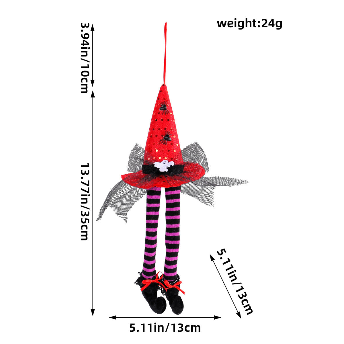 Halloween Witch Hat Decorations – 3-Piece Display