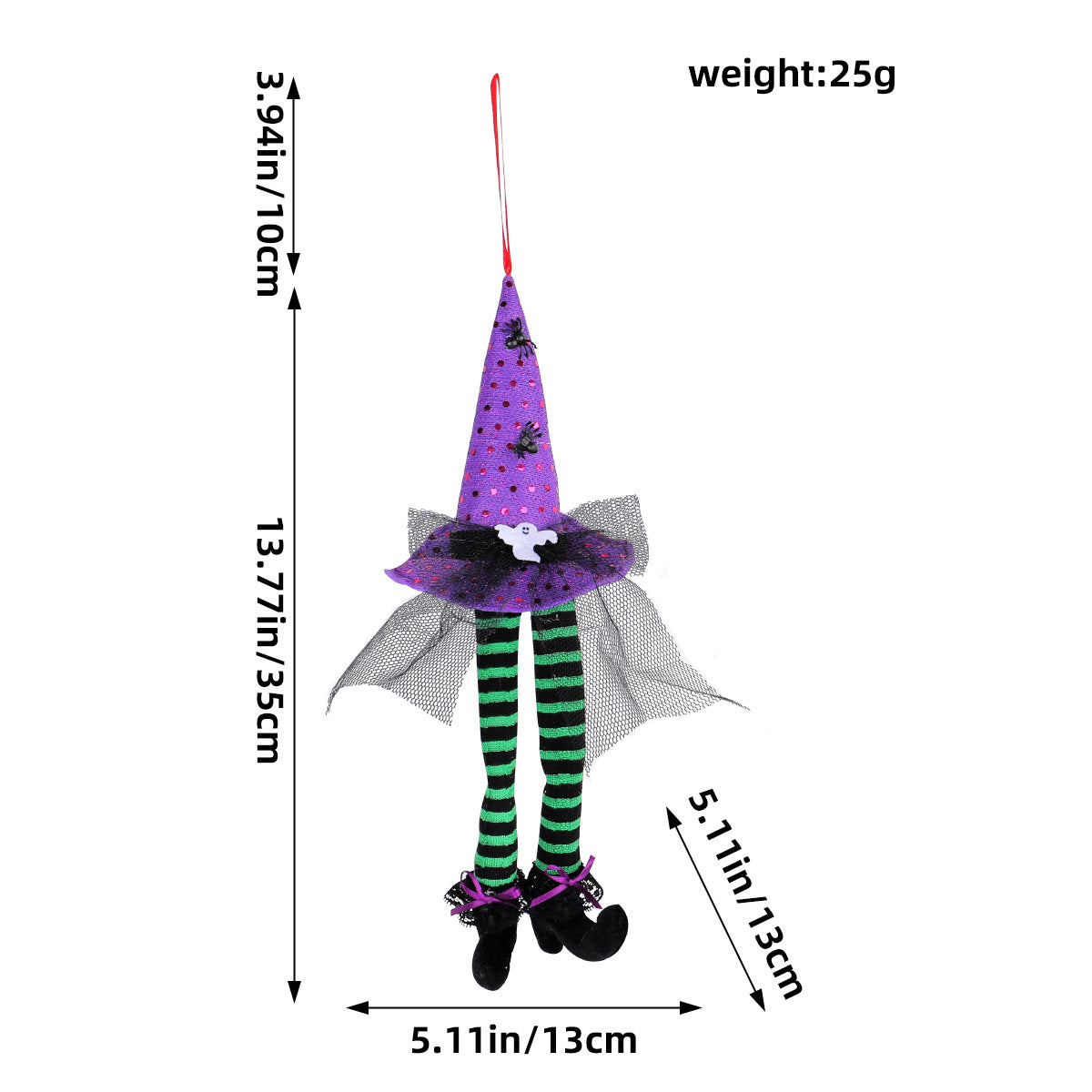 Halloween Witch Hat Decorations – 3-Piece Display