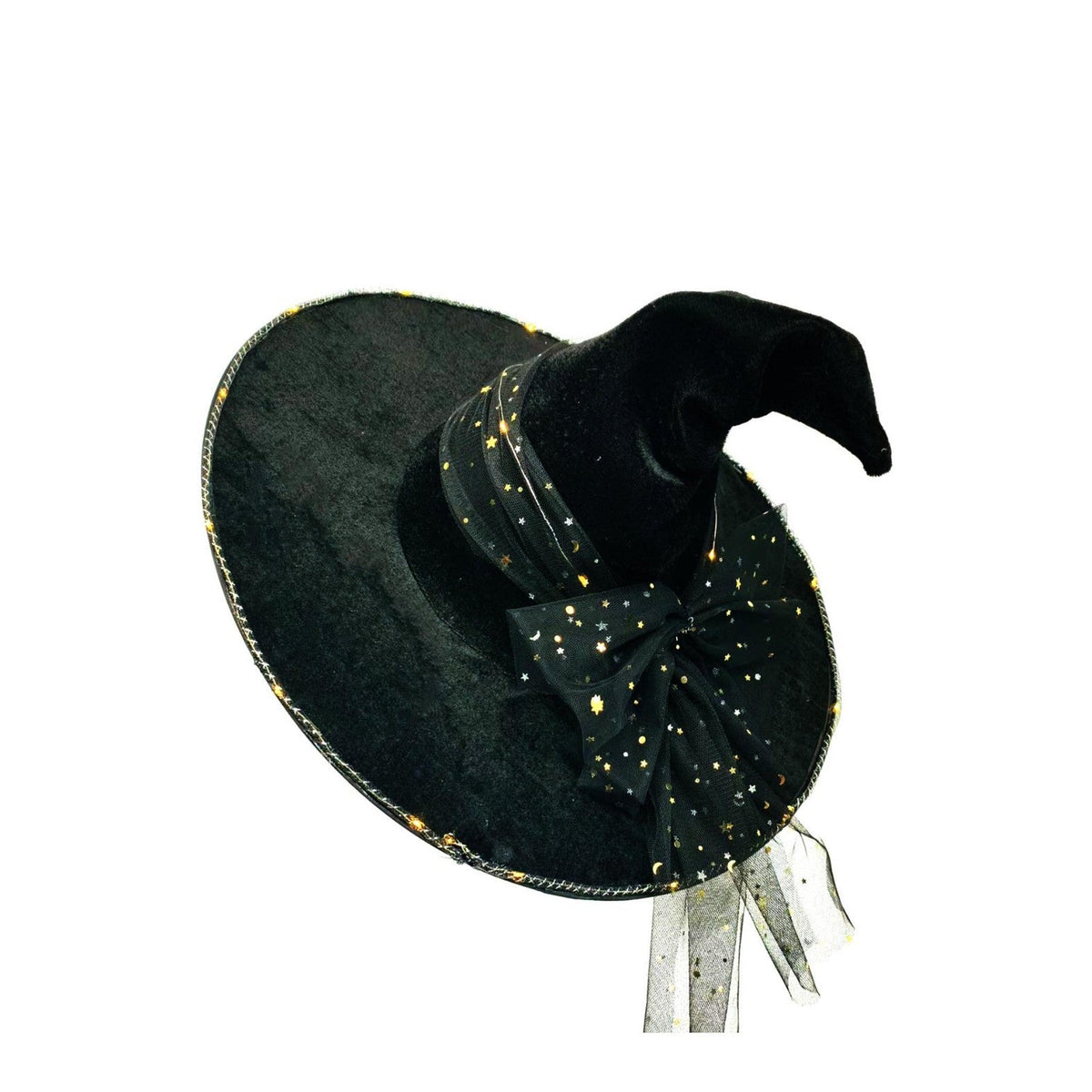 Light-Up Witch Hat Costume Accessory for Halloween