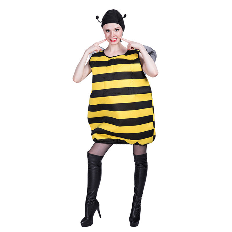 Cute Bee Halloween Costume With Wings and Antennae