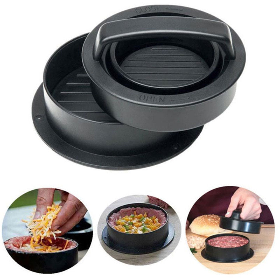 Non-Stick Burger Press for Uniform Stuffed Patties