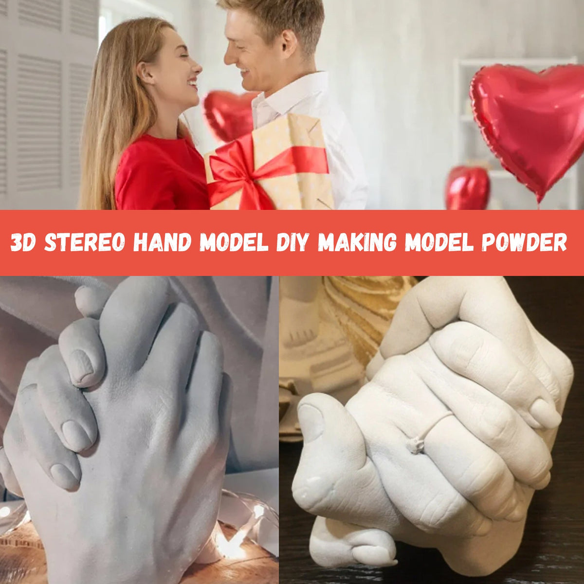 Hand Casting Kit for Personalized Plaster Keepsakes