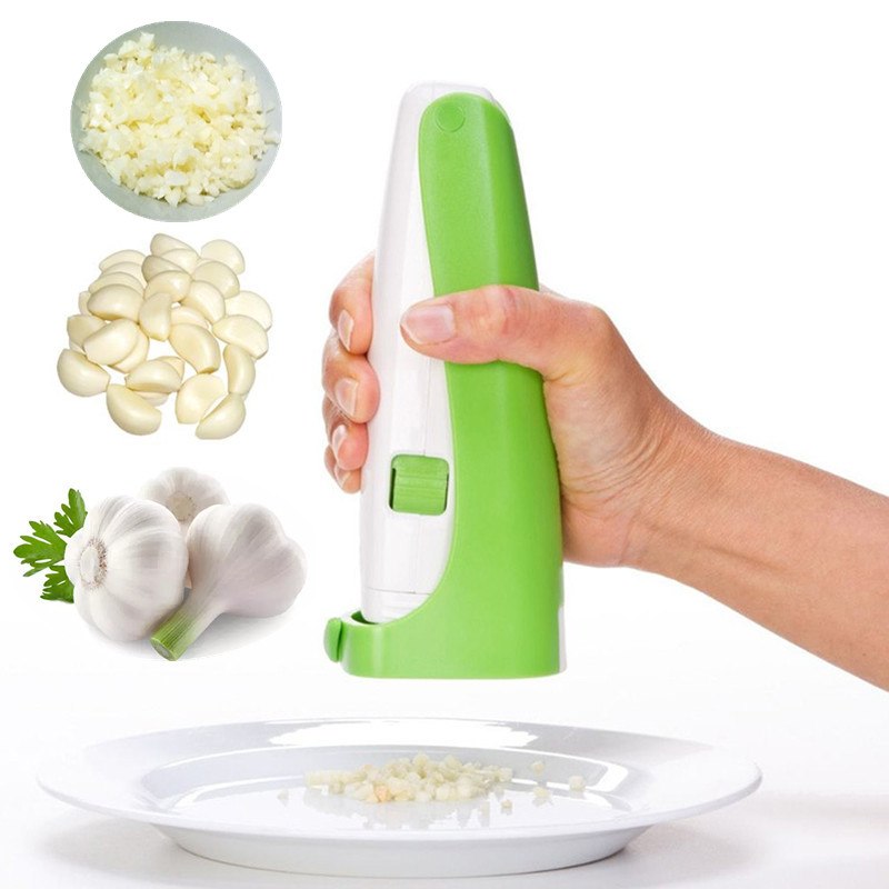 Electric Garlic Press Mincer: One Press, No Chopping