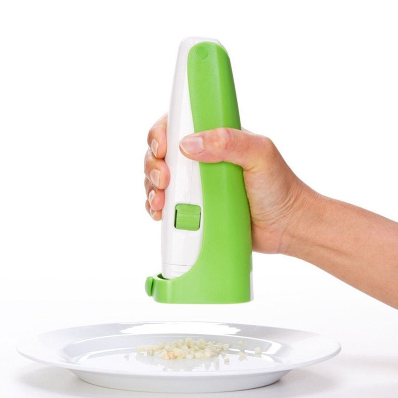 Electric Garlic Press Mincer: One Press, No Chopping