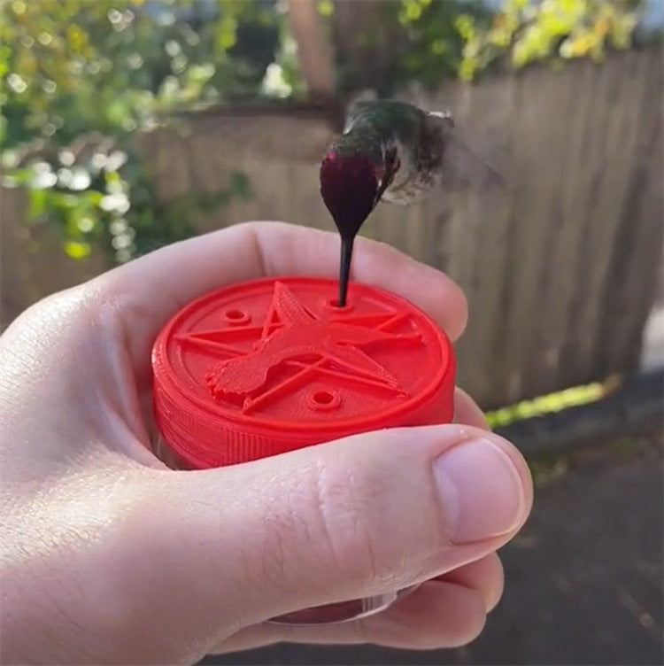 Handheld Hummingbird Feeder for Close-Up Birdwatching