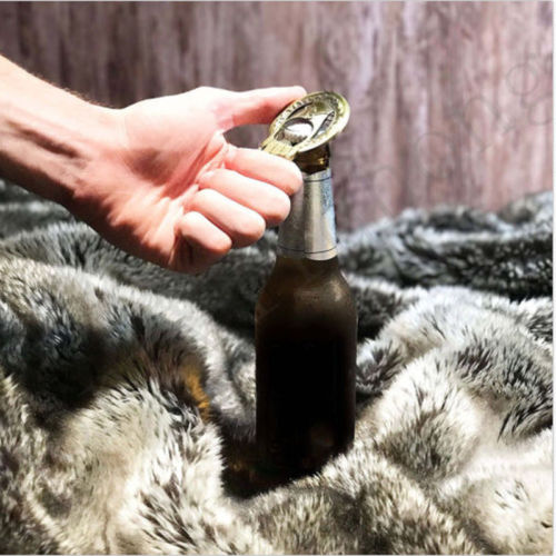 Hand of the King Bottle Opener, Antique Brass Metal
