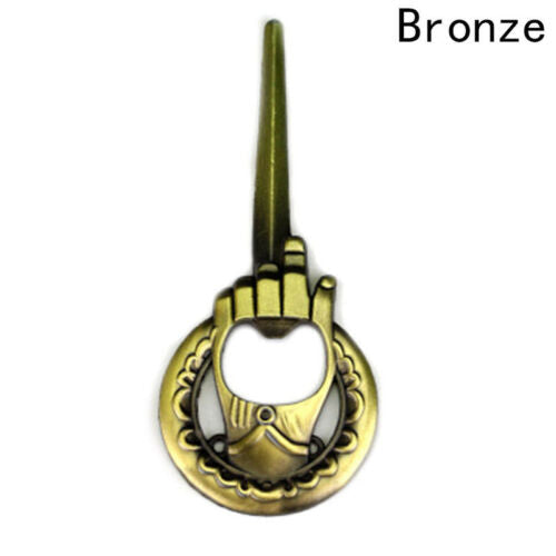 Hand of the King Bottle Opener, Antique Brass Metal