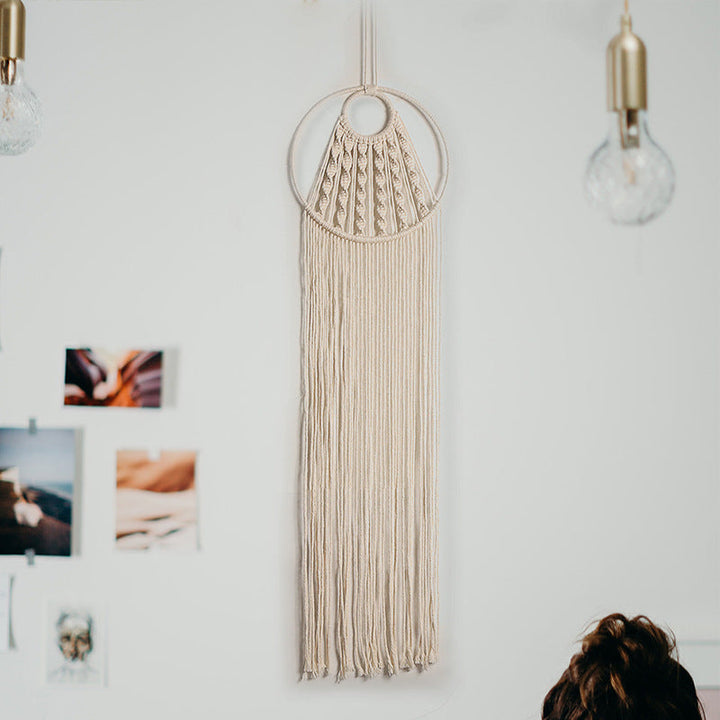 Handwoven Cotton Wall Tapestry for Warm, Bohemian Texture