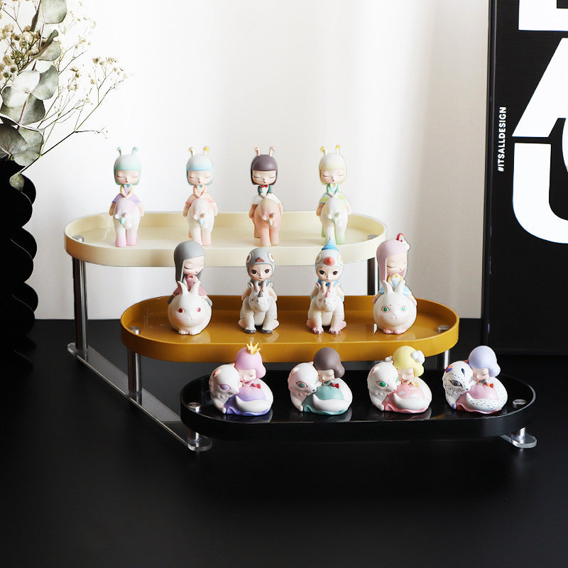 Three-Tier Desktop Display Stand for Figurines & Collectibles