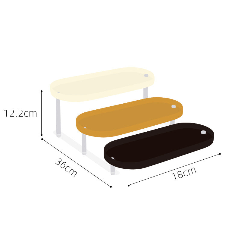 Three-Tier Desktop Display Stand for Figurines & Collectibles