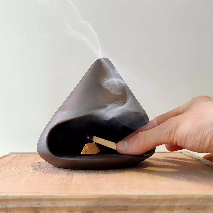 Ceramic Palo Santo Holder for Ash-Free Home Rituals